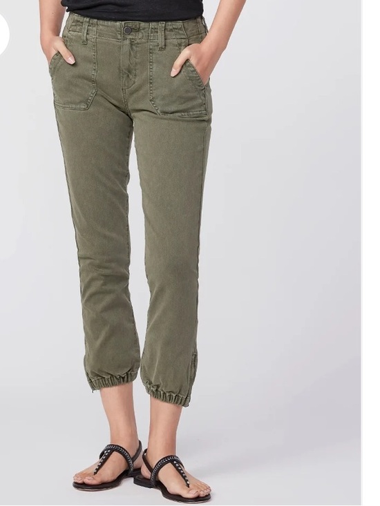 PAIGE Pants - MAYSLIE Women’s Olive Green Jogger Pants – Size 33
